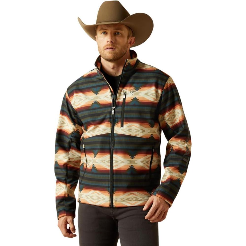 imageARIAT mens Logo Softshell JacketRed Southwest