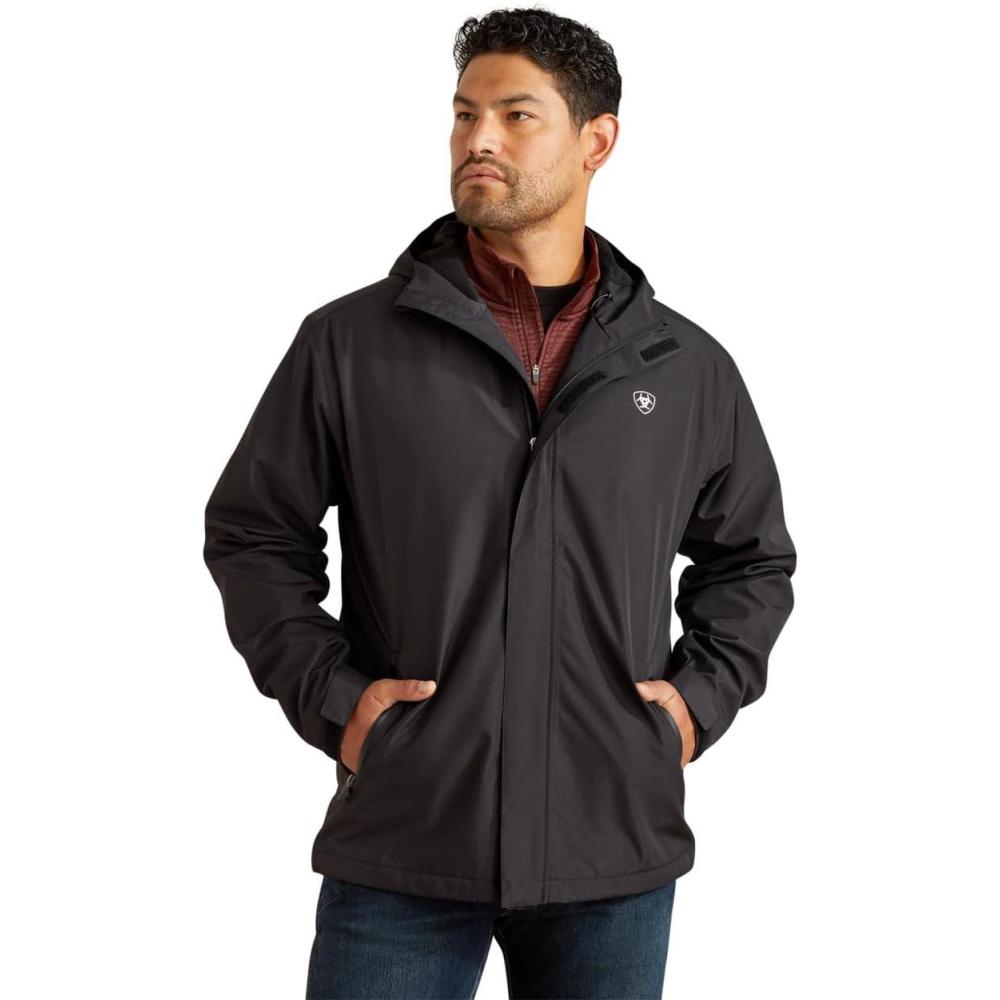 imageARIAT mens Rebar Stormshell Waterproof JacketBlack