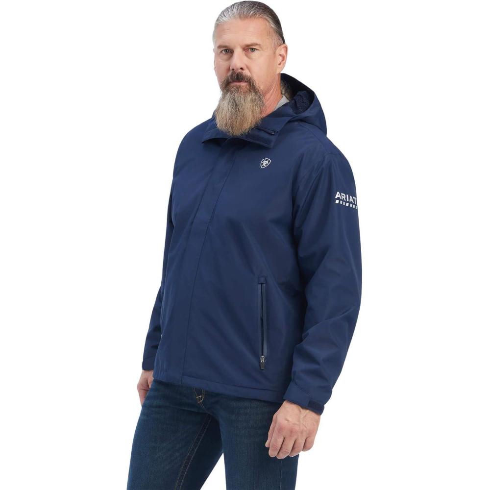 imageARIAT mens Rebar Stormshell Waterproof JacketNavy