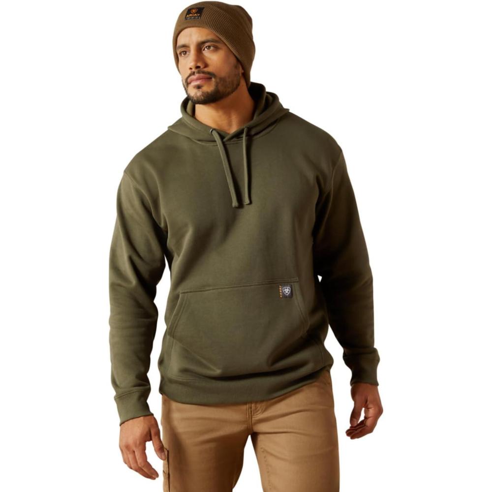 imageARIAT mens Rebar Workman Hardhead HoodieGrape Leaf