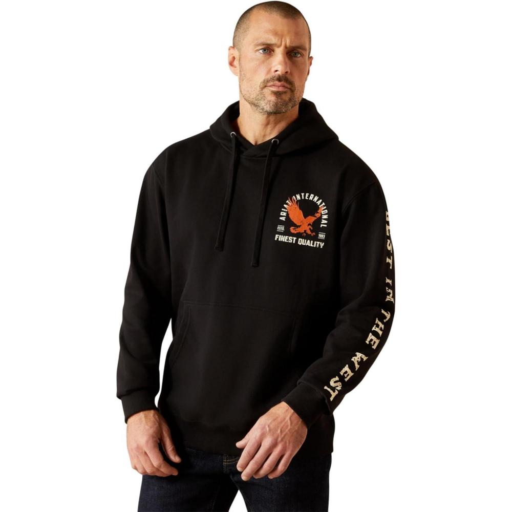 imageARIAT womens Ariat Eagle Large HoodieBlack