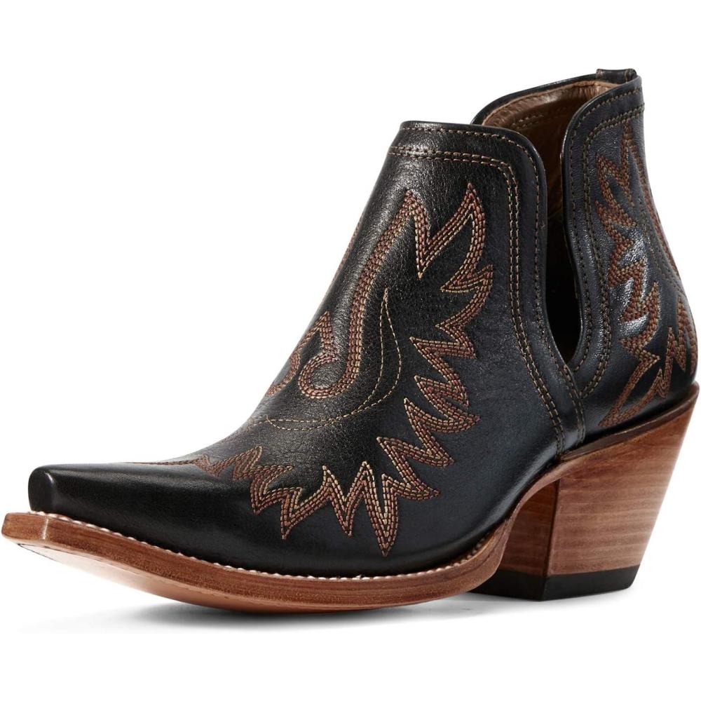 imageARIAT womens Dixon Chimayo Western BootBrooklyn Black