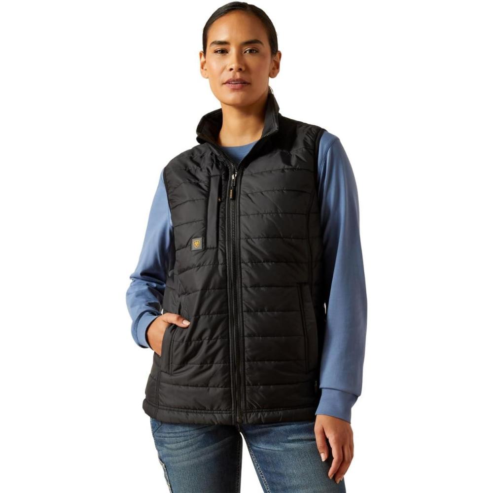 imageARIAT womens Rebar Cordura Ripstop Lightweight Insulated VestBlack
