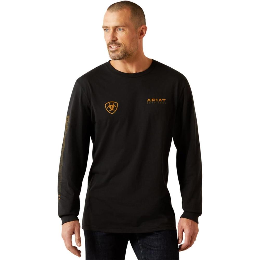 imageAriat Mens Ariat Clean Stripe TShirtBlack