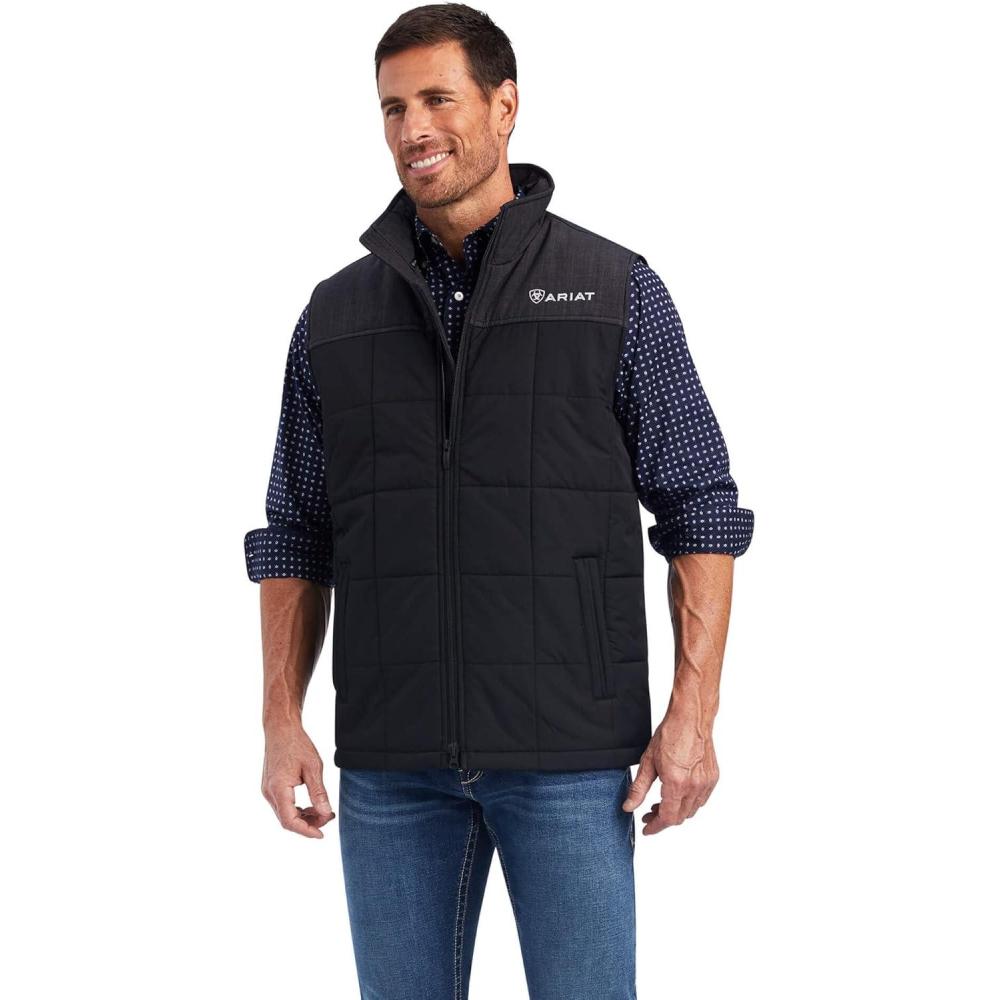 imageAriat Mens Cruis Insulated Chesnut And Navy VestBlackGrey