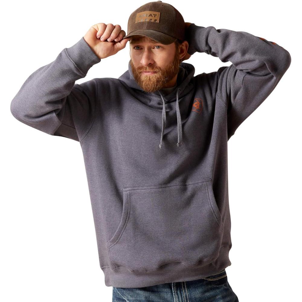 imageAriat Mens Hooded SweatshirtOdyssey Gray Heather