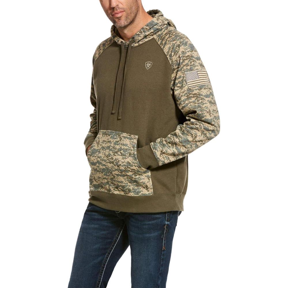 imageAriat Mens Hooded SweatshirtPatriot Sage Camo