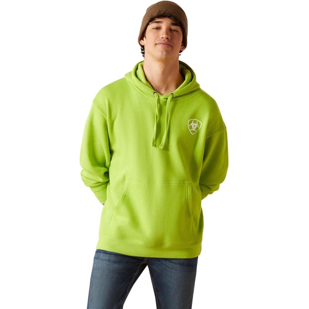 imageAriat Mens Hooded SweatshirtRoundabout Macaw Green