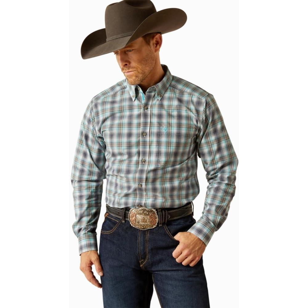 imageAriat Mens Pro Series Piers Fitted ShirtTeal
