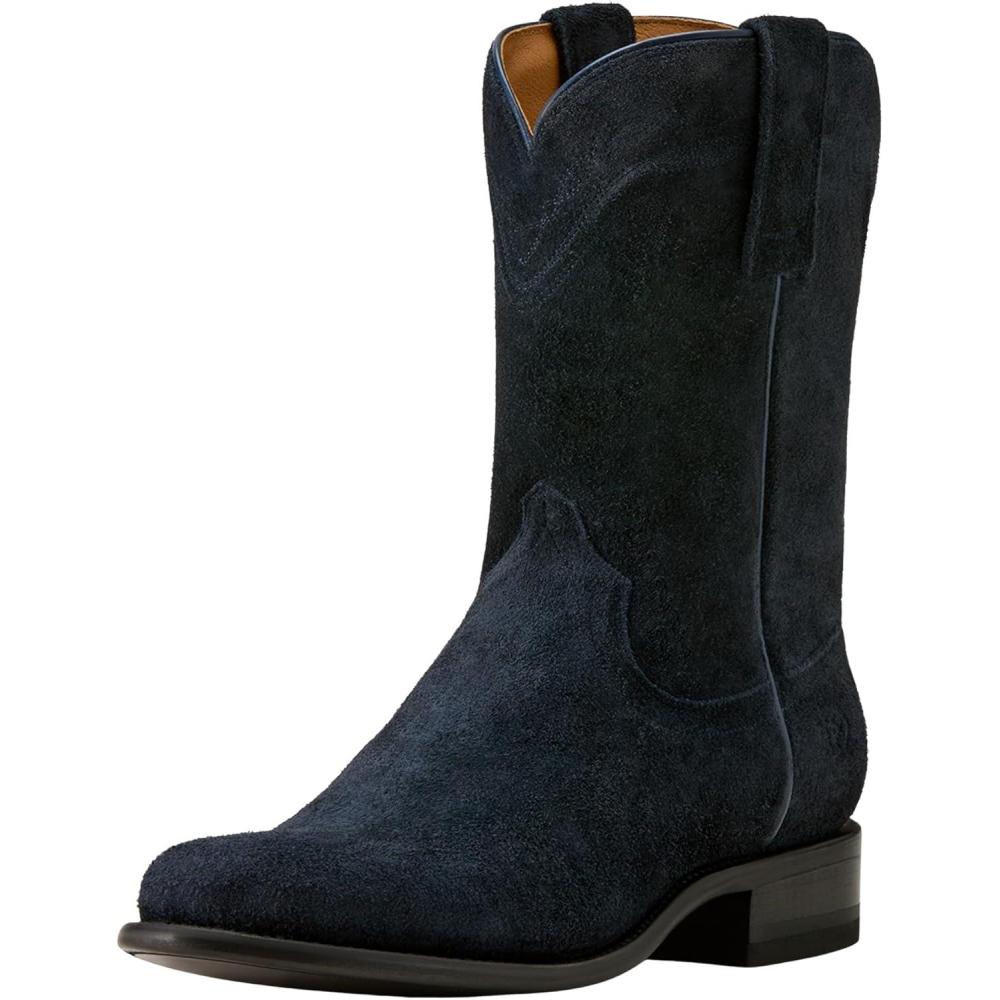 imageAriat Mens Yellowstone Midnight Rancher Western BootOiled Navy Roughout