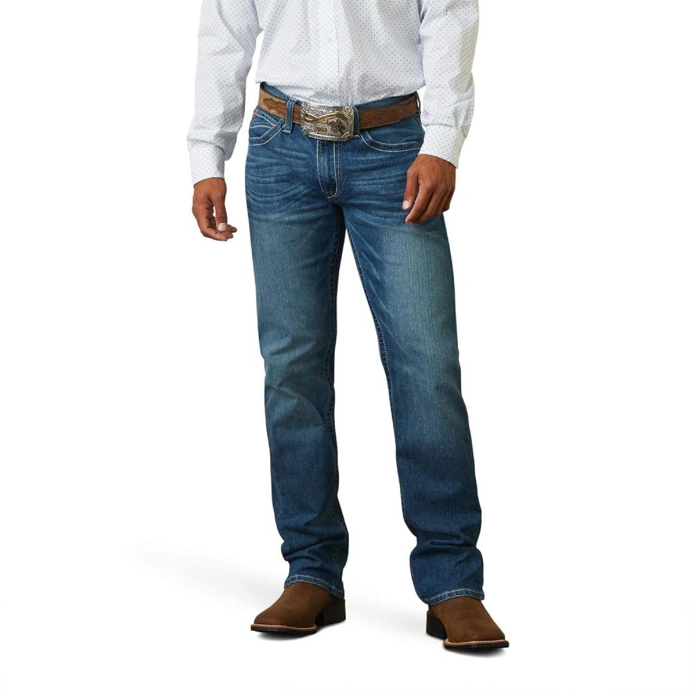 imageAriat Relaxed Workhorse Boot Cut PantsBlue