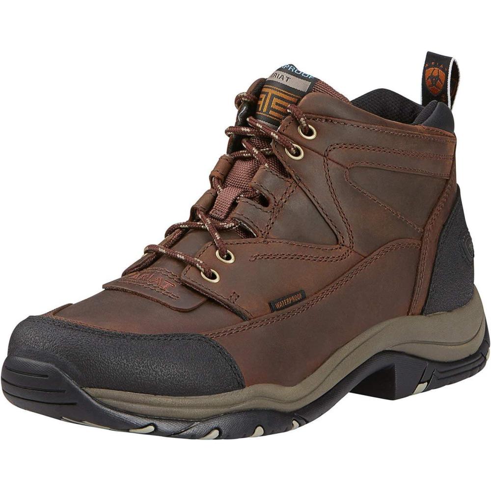 imageAriat Terrain Hiking Boot Mens Leather Outdoor Hiking BootsCopper