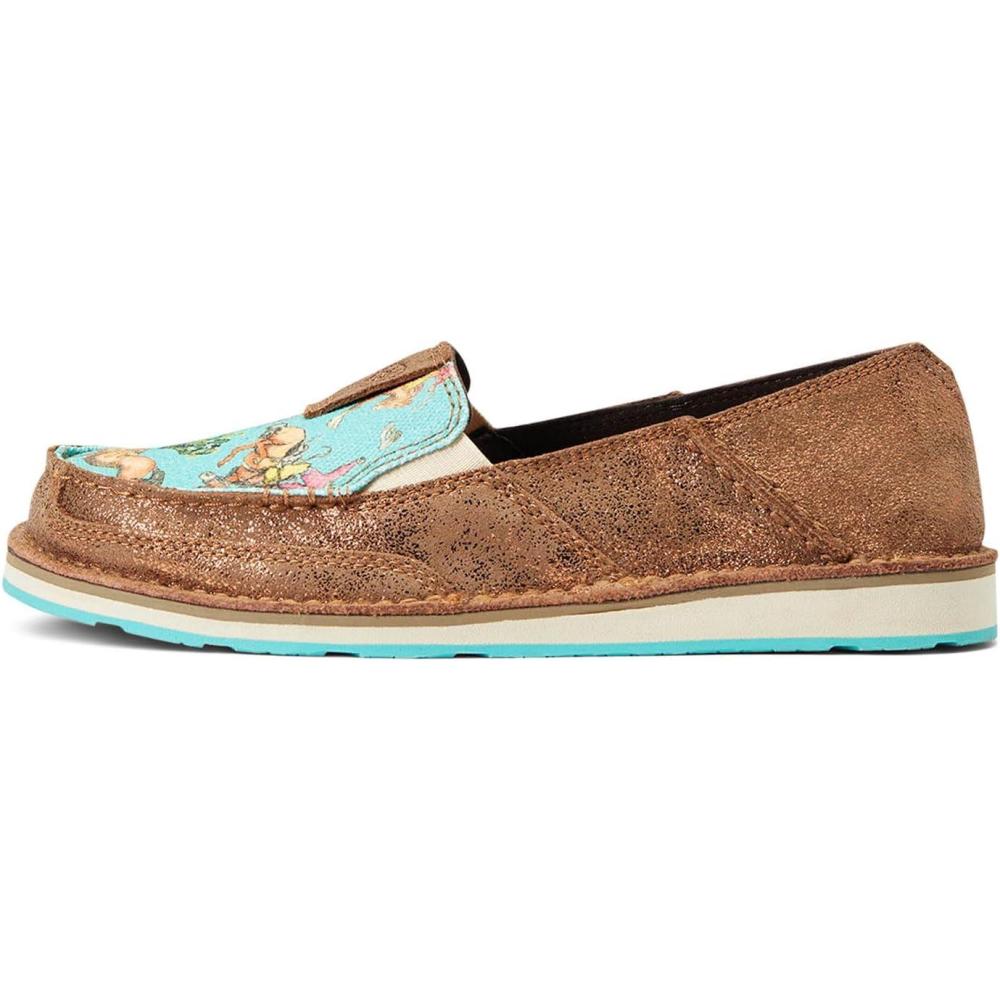 imageAriat Womens Cruiser Casual ShoeCopper MetallicBucking Turq