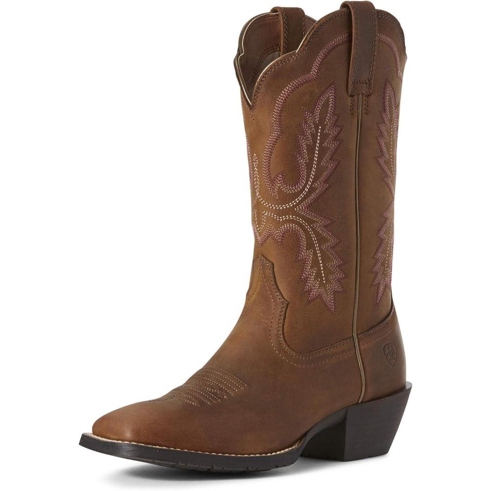 imageAriat Womens Fatbaby Western BootDistressed Brown