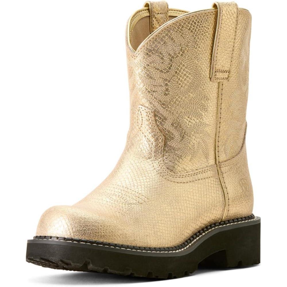 imageAriat Womens Fatbaby Western BootGilded Lizard Emboss
