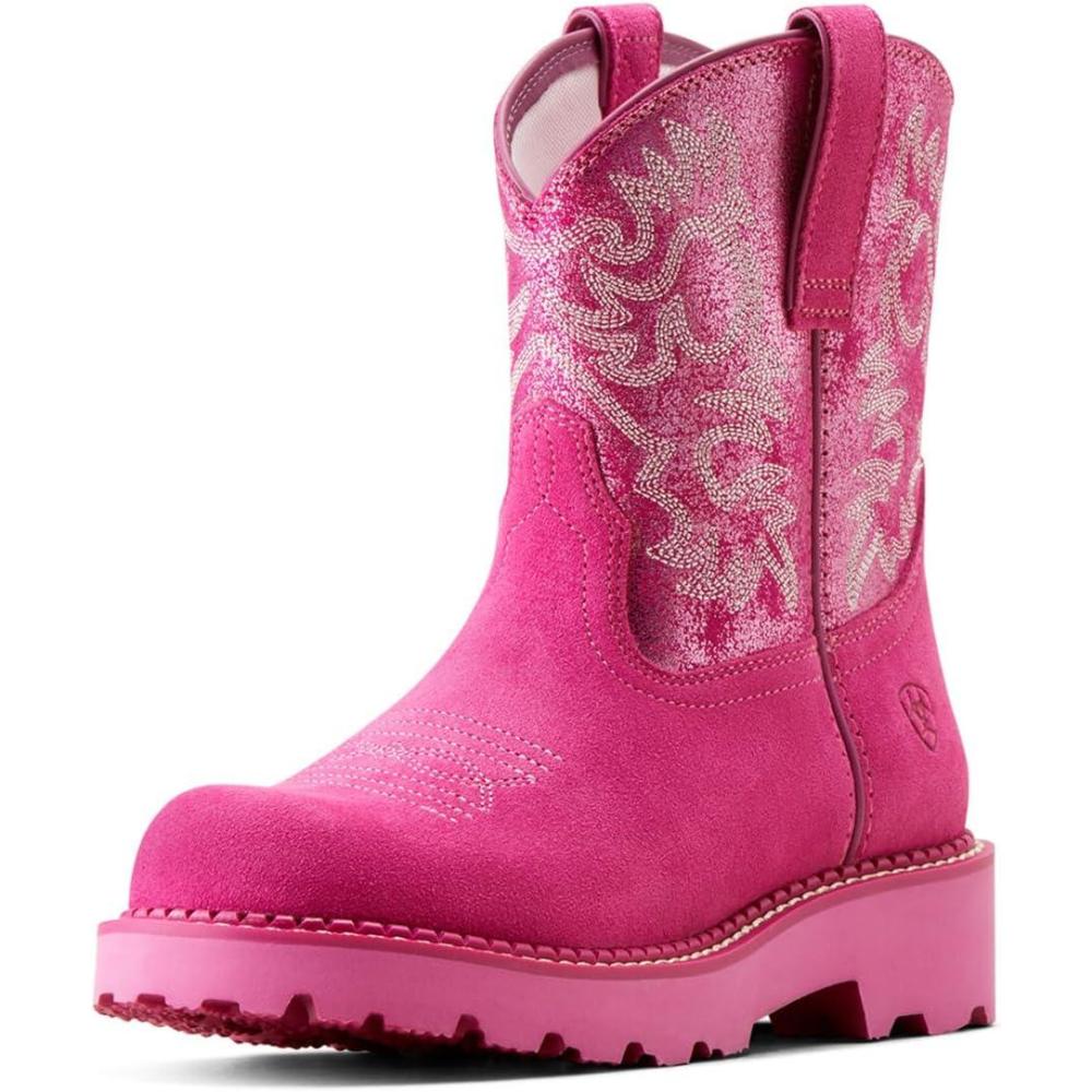 imageAriat Womens Fatbaby Western BootPink MetallicHottest Pink