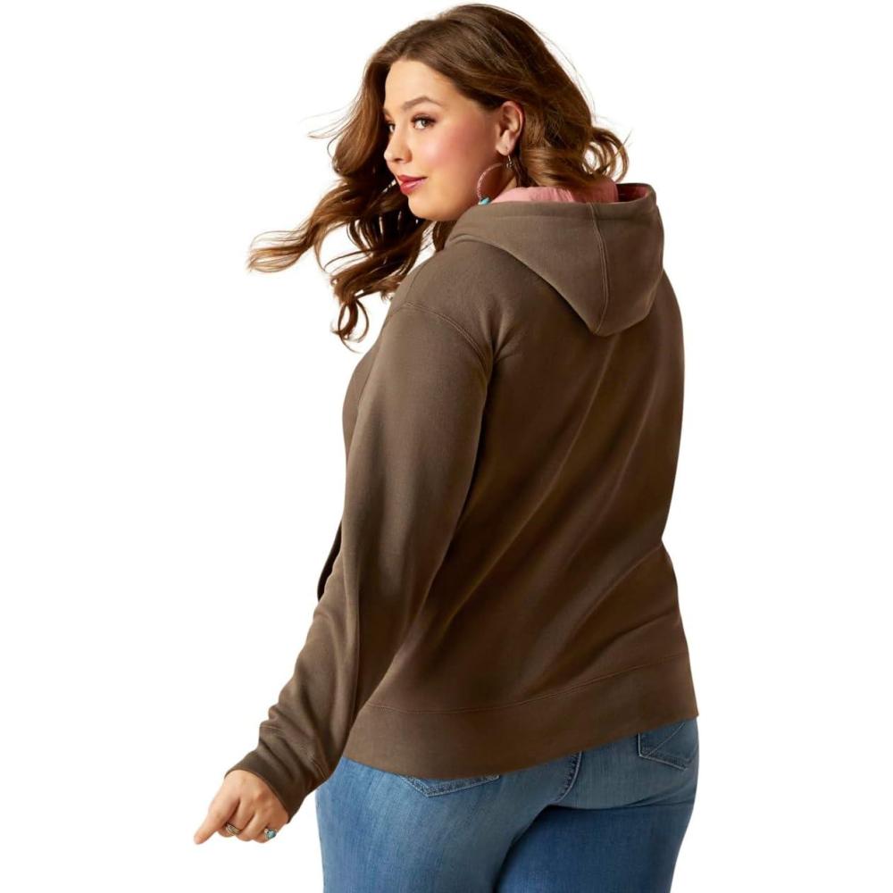 imageAriat Womens Hooded SweatshirtReal Thunderbird Banyan Bark