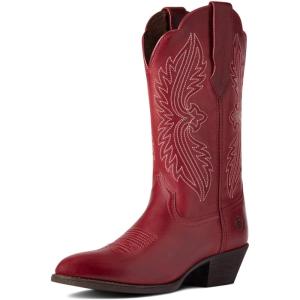 ARIAT Heritage R Toe Stretchfit Womens Boot(Rosy Red)