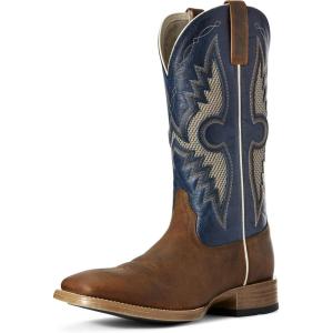 ARIAT Heritage Roughstock Mens Boot(Sorrel Crunch/Cowboy Blue)