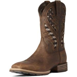 ARIAT Hybrid Venttek Mens Boot(Distressed Brown/America Flag)