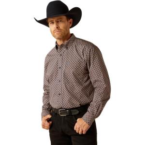 ARIAT Male Team Logo Twill Classic Fit Shirt Sea Scape USA 3X-Large(Navy)