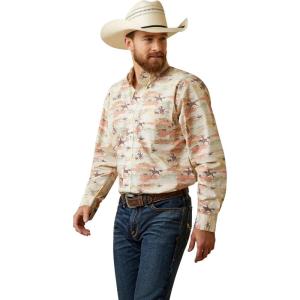 ARIAT Mens August Classic Fit Shirt(Yellow)