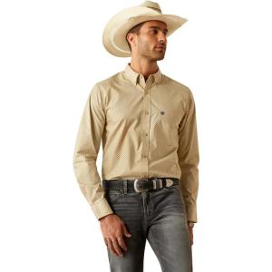 ARIAT Mens Barb Shield T-Shirt(Khaki)