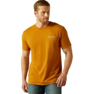 ARIAT Men’s Bone Brown Scorpion Seal Tee Shirt(Bone Brown)