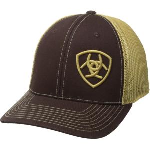 ARIAT Men’s Flexfit 110 Mesh Cap, Adjustable Classic Cap for All-Day Comfort(Brown)
