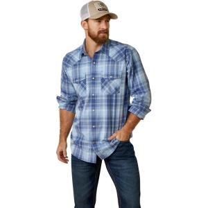 ARIAT Men’s Halmaty Retro Fit Shirt(Vastness Blue)