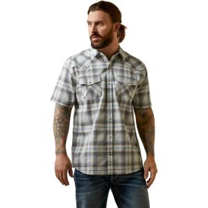 ARIAT Men’s Hargo Retro Fit Shirt(White Asparagus)