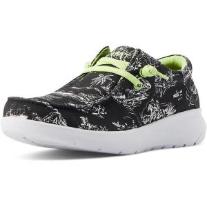 ARIAT Men’s Hilo Stretch Sneaker(Black Aloha Toile)