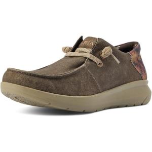 ARIAT Men’s Hilo Stretch Sneaker(Dark Tan/Rust Aztec Print)