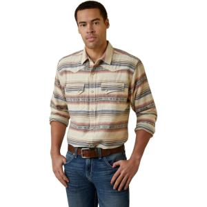 ARIAT Men’s Huxley Retro Fit Shirt(White Asparagus)