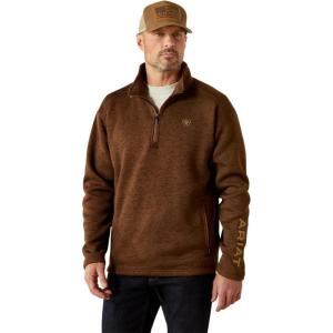 ARIAT Men’s Khaki Caldwell Reinforced Snap Sweater(Carafe)