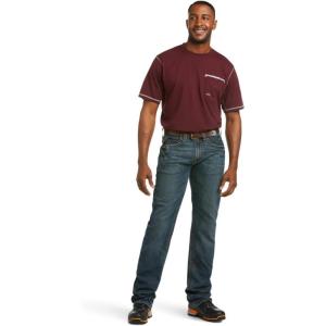 ARIAT Men’s Mns Rebar M4 Durastrtch Bsc Boot Jn RnsJeans(Ironside)