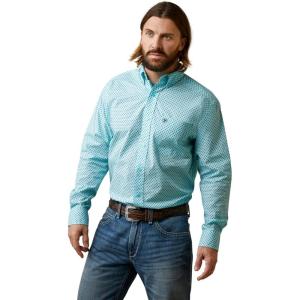 ARIAT Men’s Osburn Classic Fit Shirt(Turquoise)