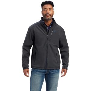 ARIAT Men’s Patriot Water Resistant Softshell Jacket, Charcoal(Charcoal)