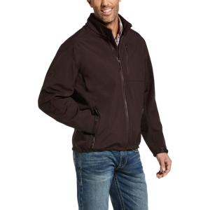 ARIAT Men’s Patriot Water Resistant Softshell Jacket, Charcoal(Coffeebean)
