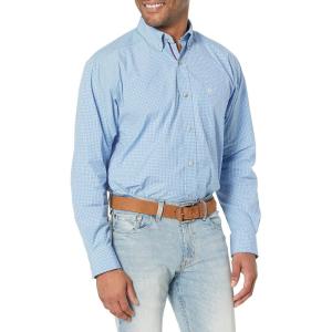 ARIAT Mens Pro Series Mekhi Classic Fit Shirt(Blue)