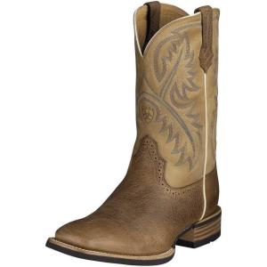 ARIAT Men’s Quickdraw Western Boot, Matte Brown Smooth Quill Ostrich(Tumbled Bark)