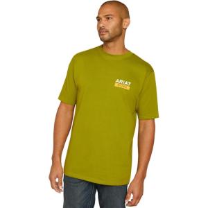 ARIAT Men’s Rebar Cotton Strong Roughneck Graphic T-Shirt(Going Green)