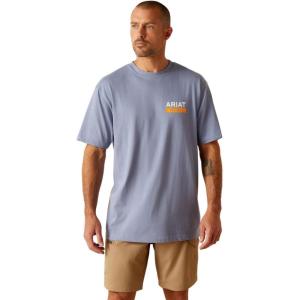 ARIAT Men’s Rebar Cotton Strong Roughneck Graphic T-Shirt(Infinity Heather)