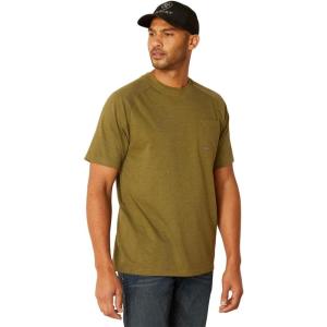 ARIAT Mens Rebar Cotton Strong T-Shirt(Lichen Heather)
