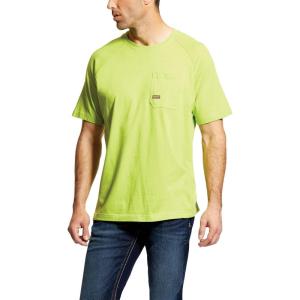 ARIAT Mens Rebar Cotton Strong T-Shirt(Lime)