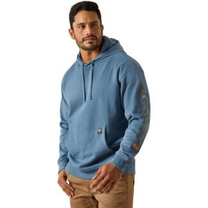 ARIAT Men’s Rebar Graphic Hoodie(Bluestone/Monument)