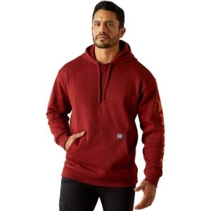 ARIAT Men’s Rebar Graphic Hoodie(Russet Brown/Potter’s Clay)