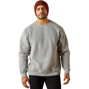 ARIAT Men’s Rebar Lightweight Sweatshirt(Heather Grey)
