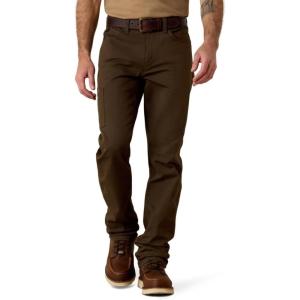 ARIAT Men’s Rebar M4 Relaxed Durastretch Made Tough Stackable Straight Leg Pant(Brown)