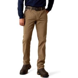 ARIAT Men’s Rebar M4 Relaxed Durastretch Made Tough Stackable Straight Leg Pant(Field Khaki)